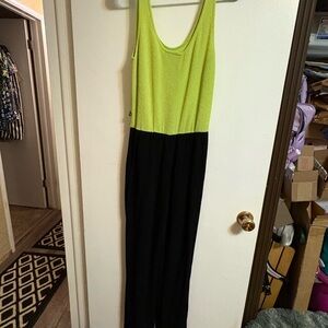 Vintage Two-Tone Sleeveless Jumpsuit
